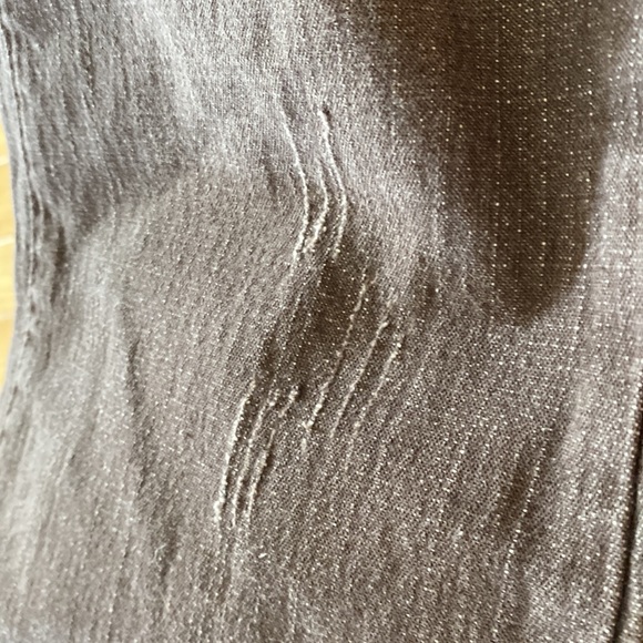 Bisou Bisou Jeans brown distressed look size 6 flair leg - Picture 9 of 12